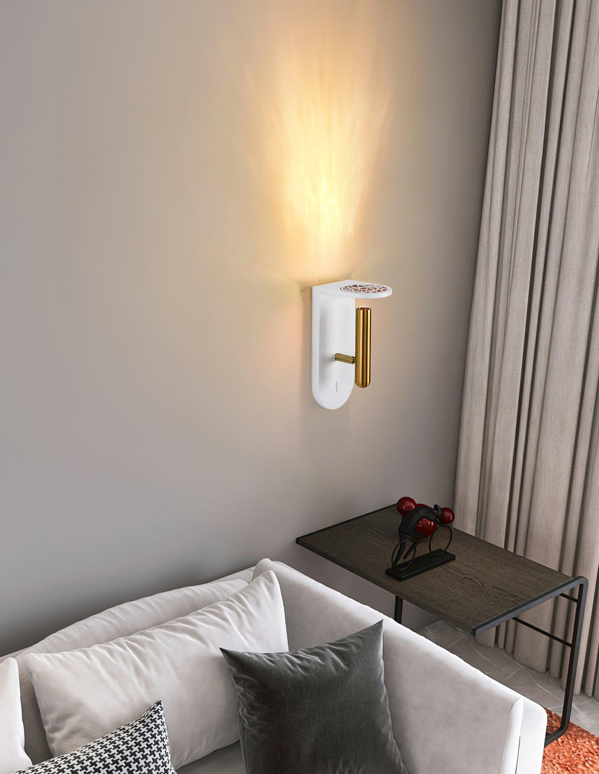 Caloaria aplique de pared LED con interruptor ON/OFF