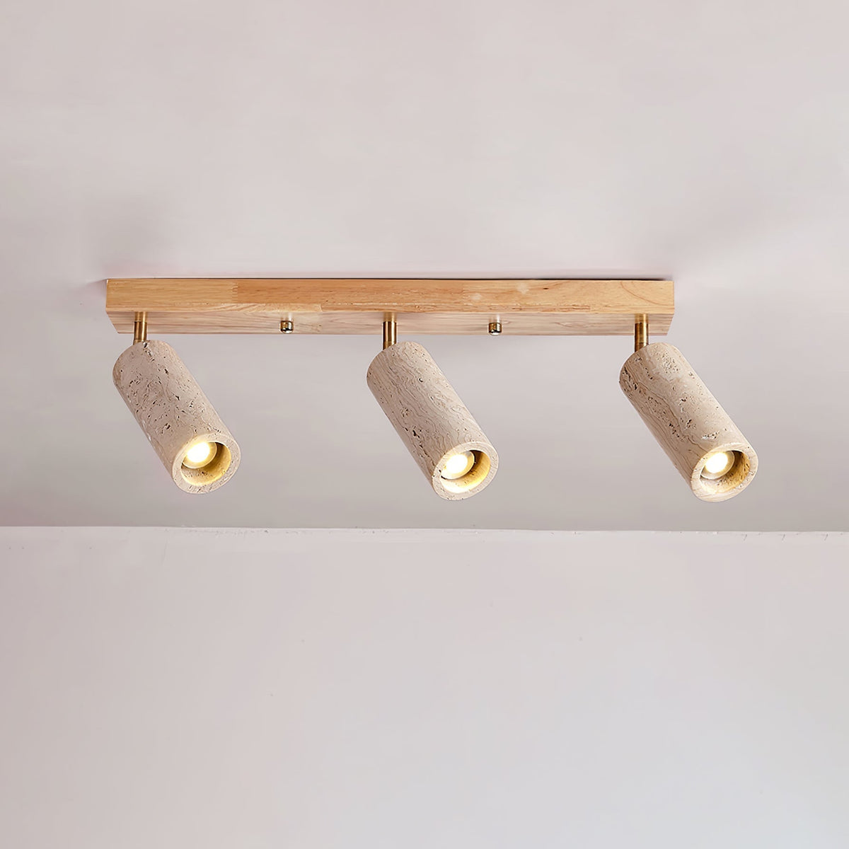 Tavalette lámpara de techo Multi-Cilindro travertino