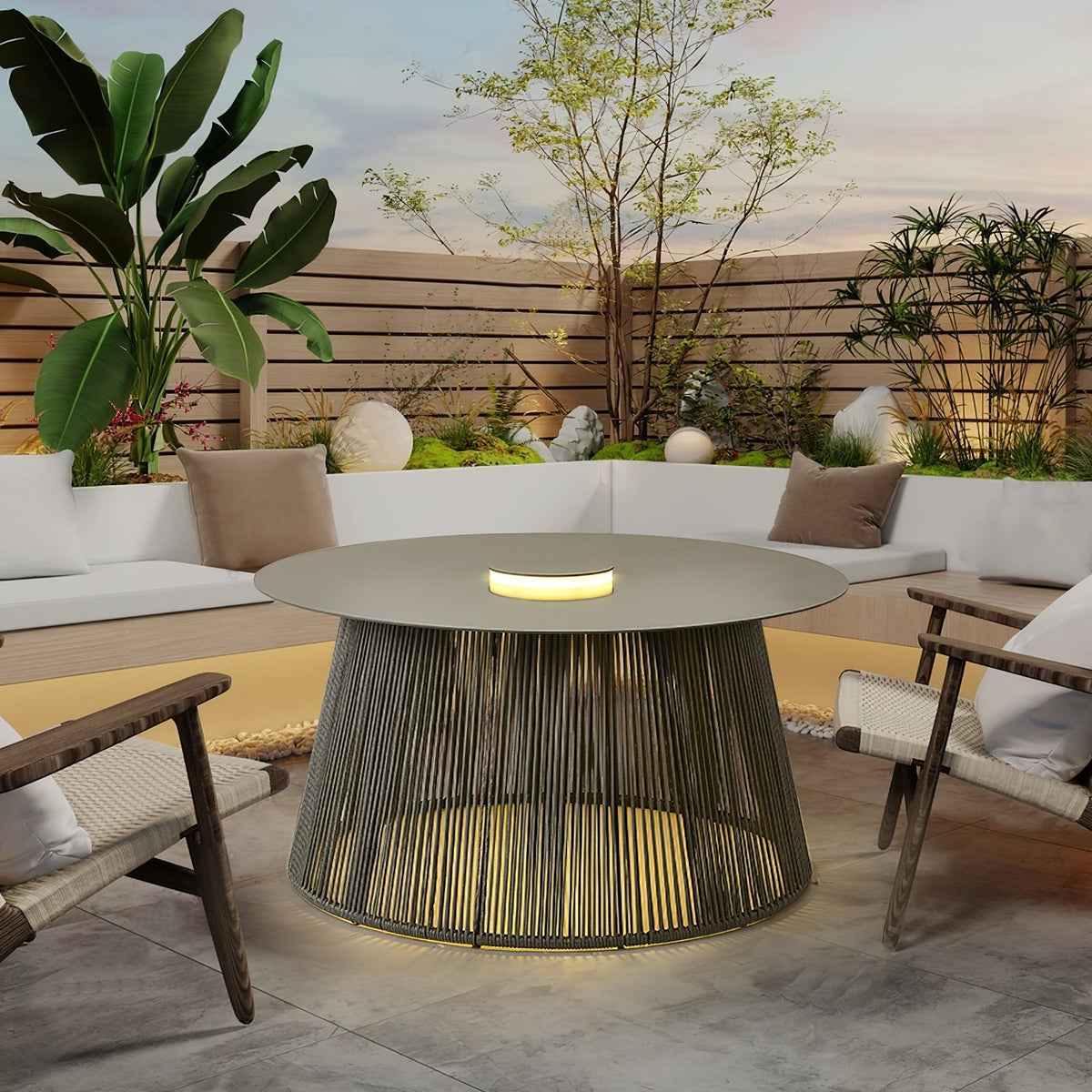 Nylonra lámpara de mesa moderna de nailon