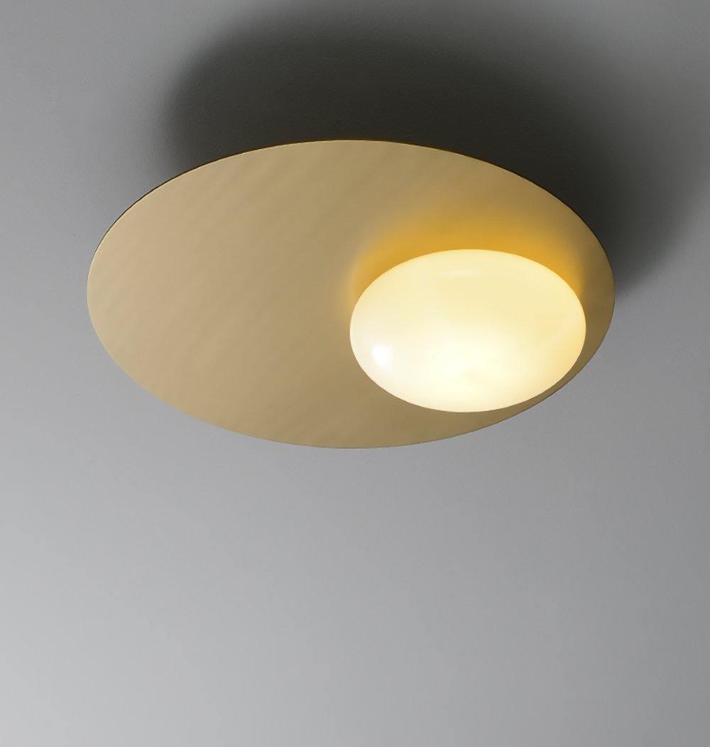 Ivsolion aplique de pared moderno minimalista con vidrio