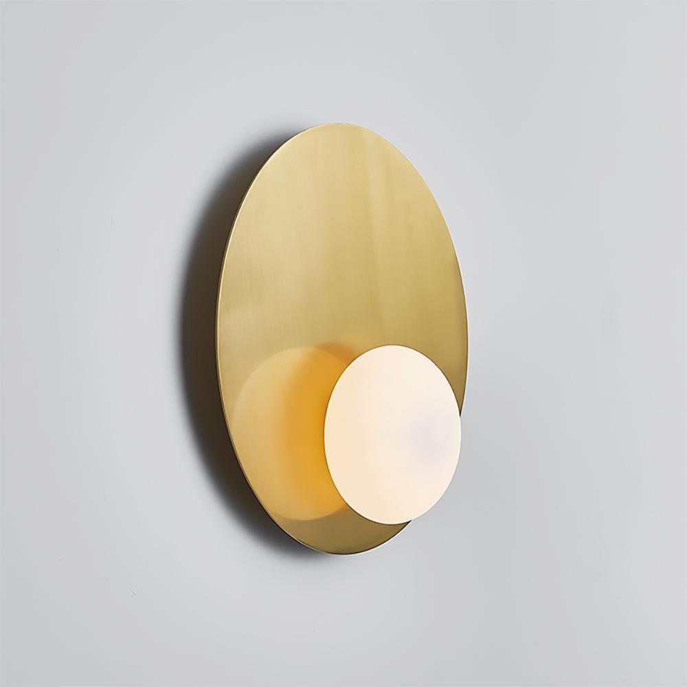 Ivsolion aplique de pared moderno minimalista con vidrio