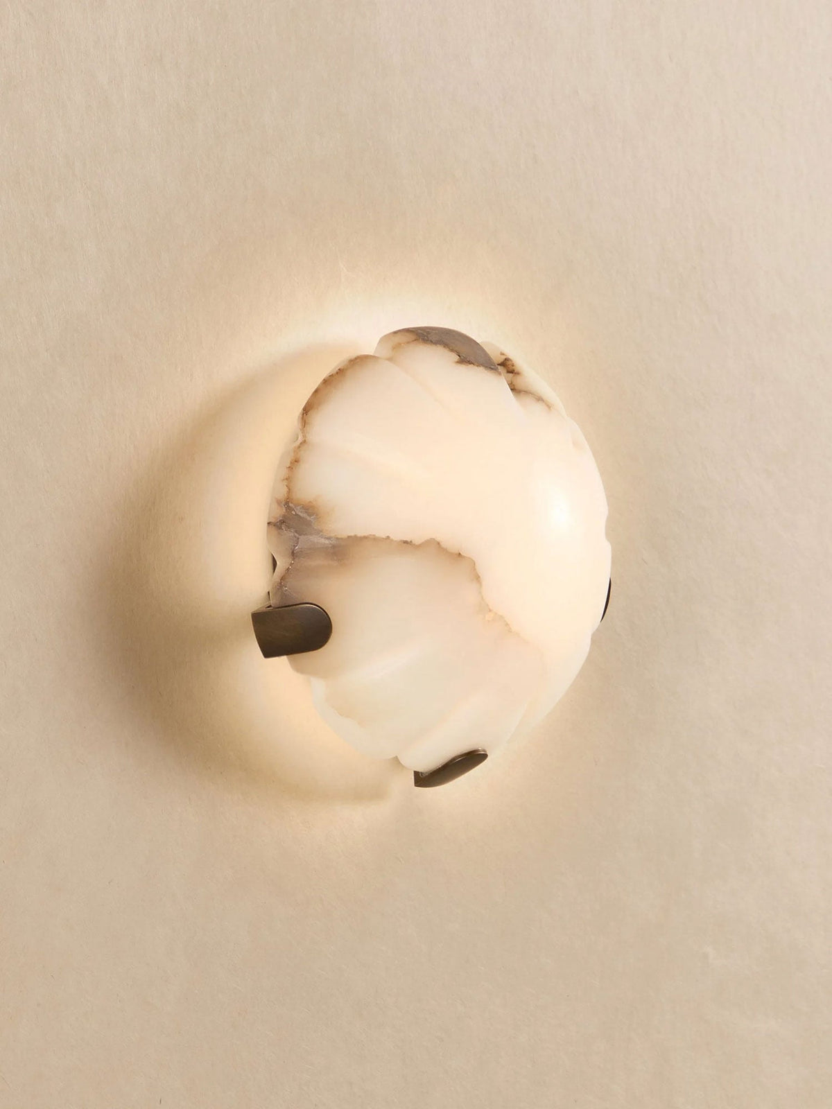 Lunor aplique de pared alabastro