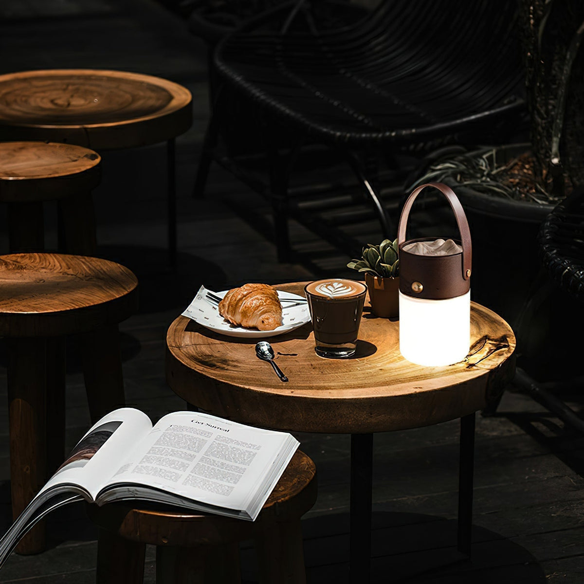 Orelorina Nomad farol lámpara de mesa
