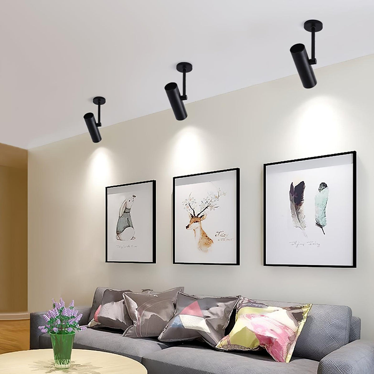 Divi lámpara de techo cilindro foco industrial para loft estudio