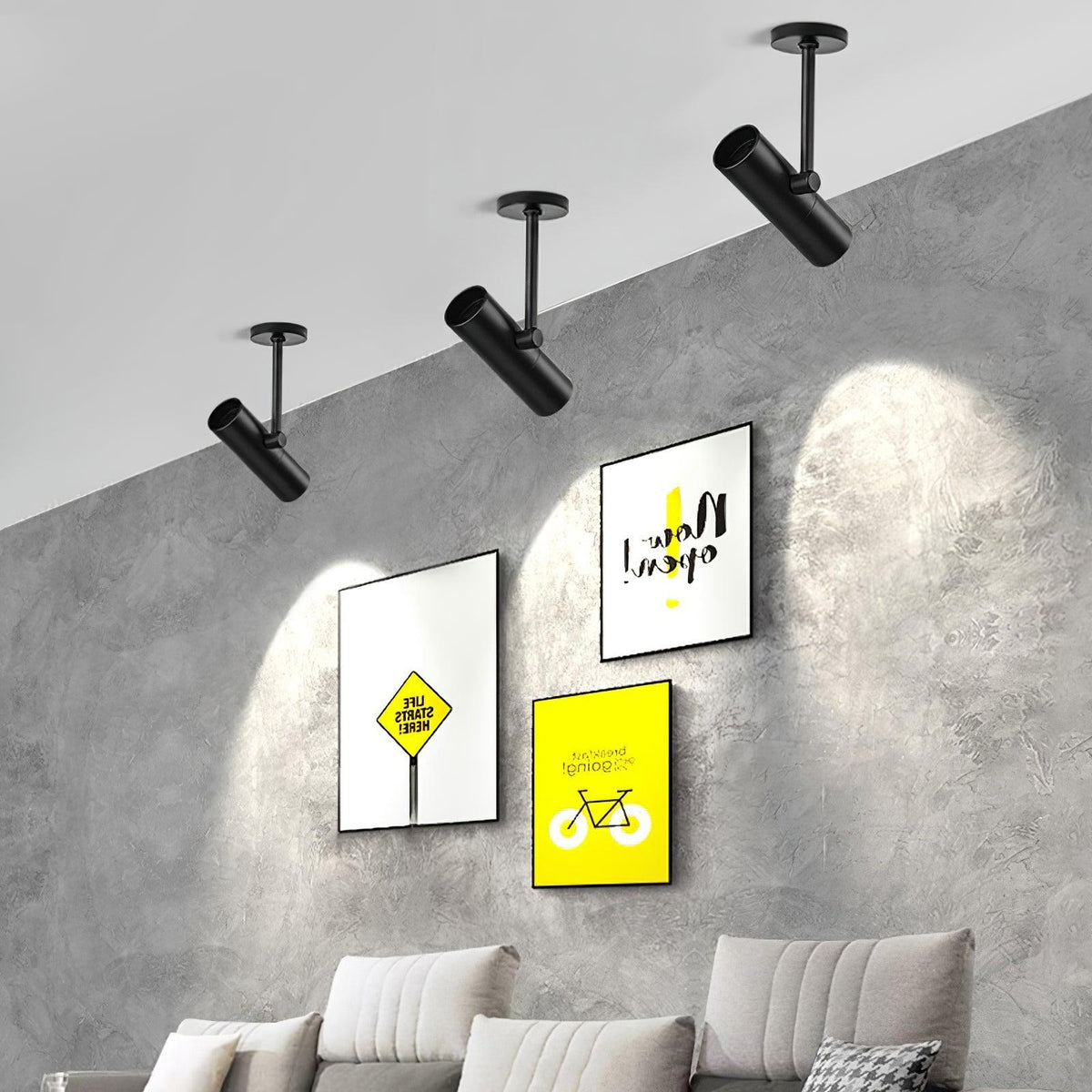 Divi lámpara de techo cilindro foco industrial para loft estudio