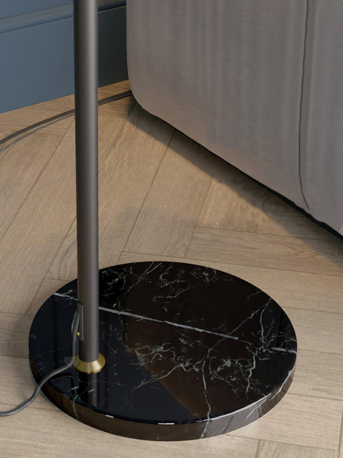 Tild lámpara de pie de madera y silicona