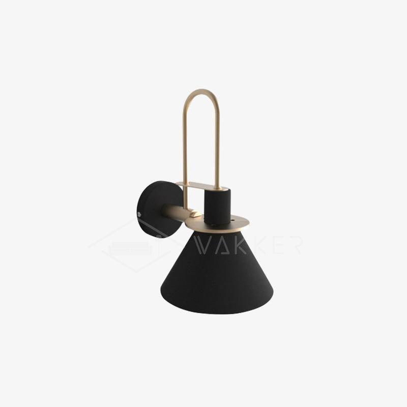 Solerine aplique de pared negro dorado minimalista