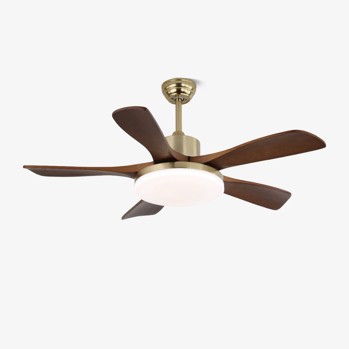 Elverena ventilador de techo con luz madera