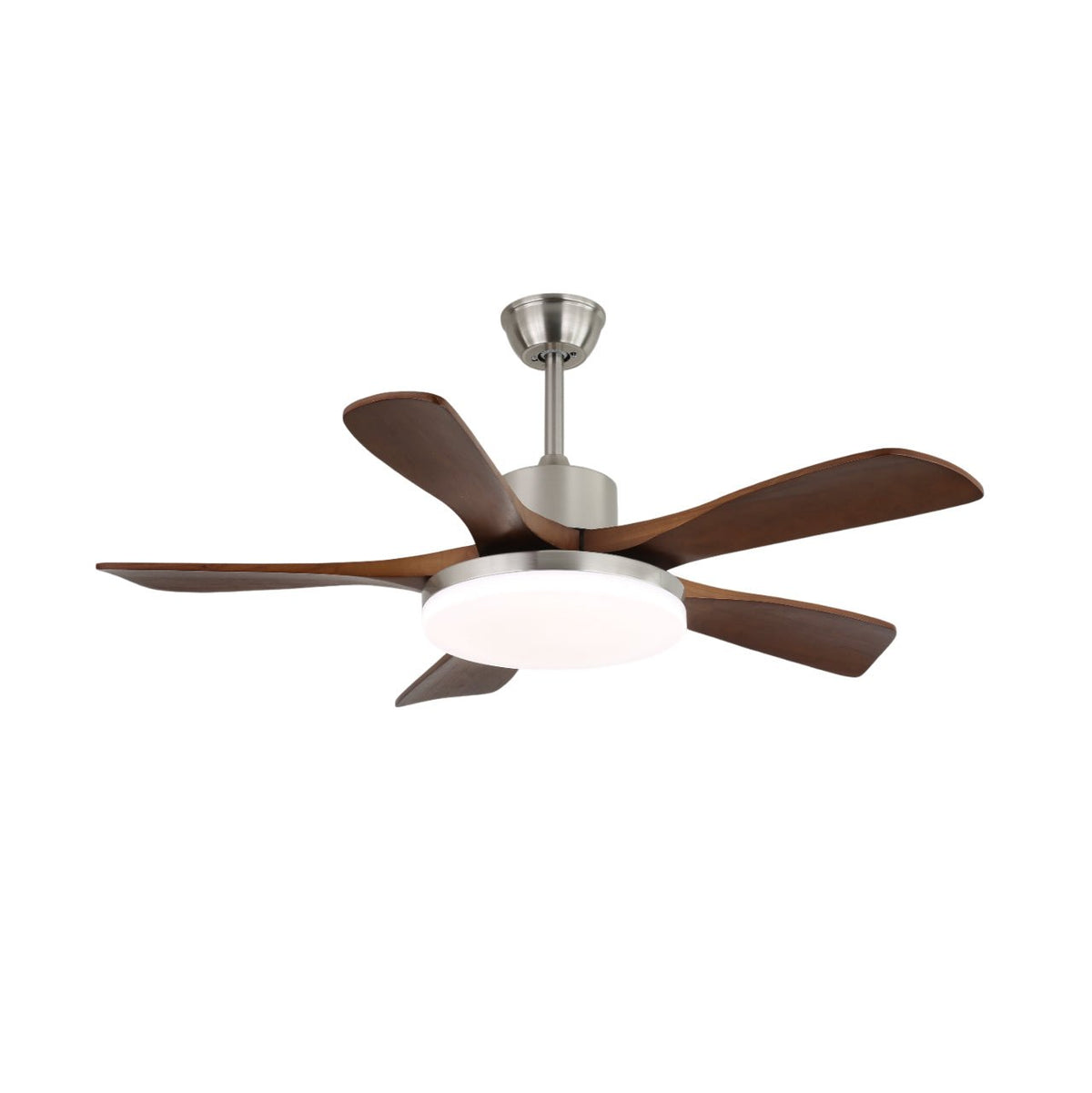 Elverena ventilador de techo con luz madera