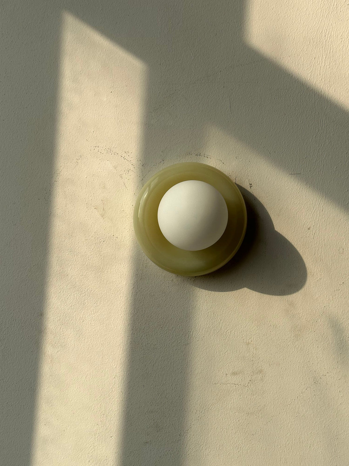 Cemaros aplique de pared jade vidrio