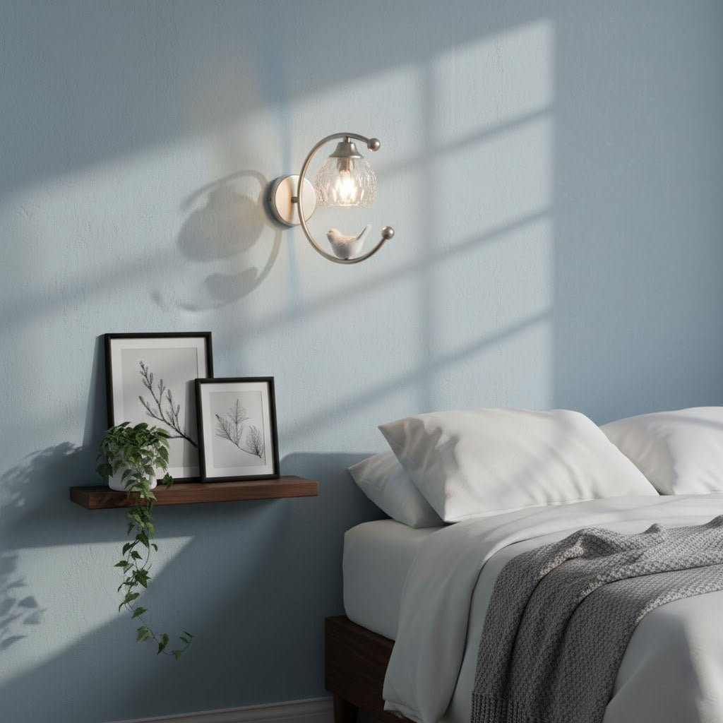 Felix aplique de pared Linearo artístico de cerámica con forma de pájaro