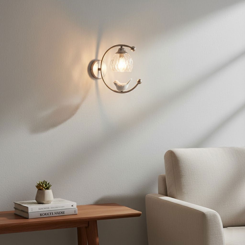 Felix aplique de pared Linearo artístico de cerámica con forma de pájaro