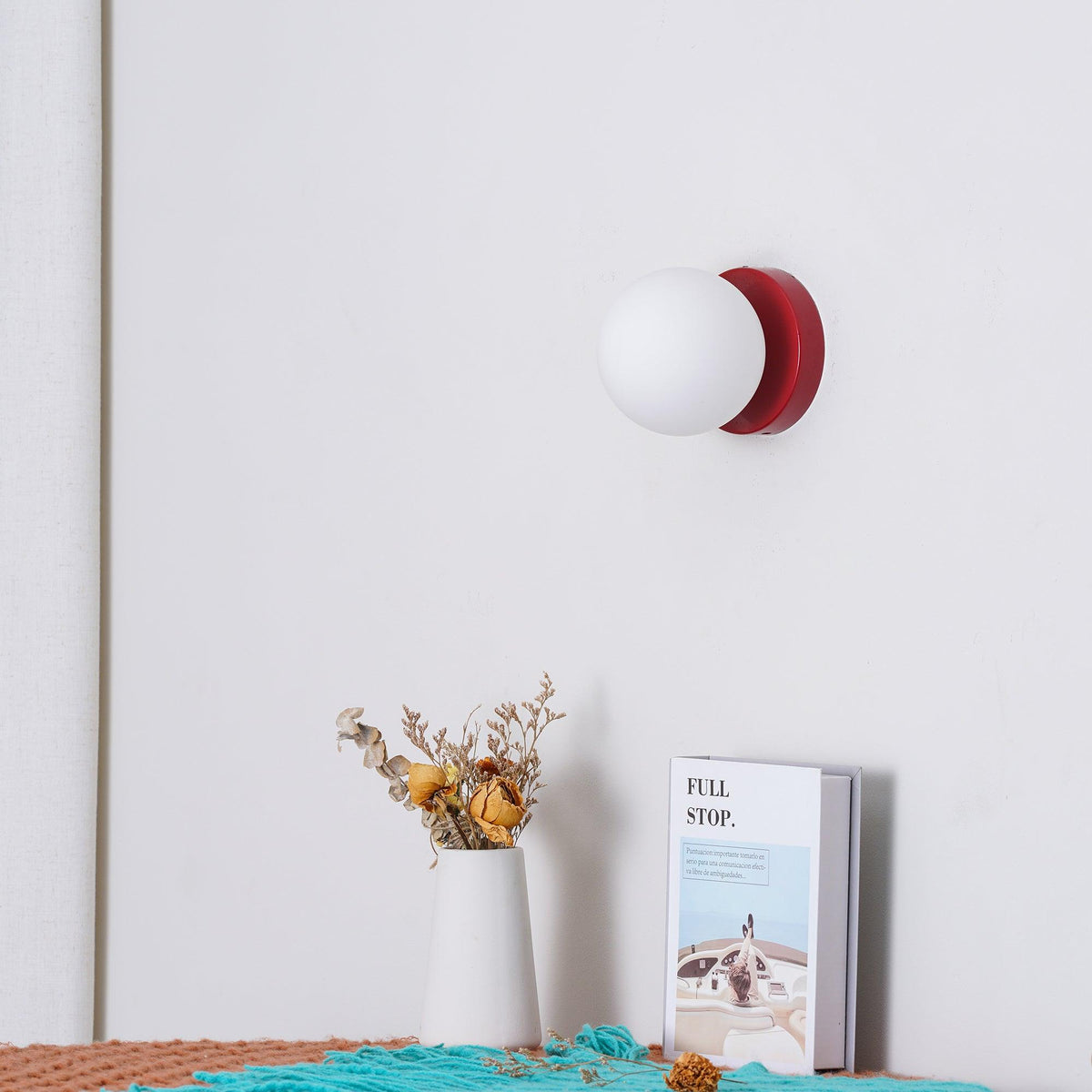 Celarella aplique de pared moderno minimalista de vidrio