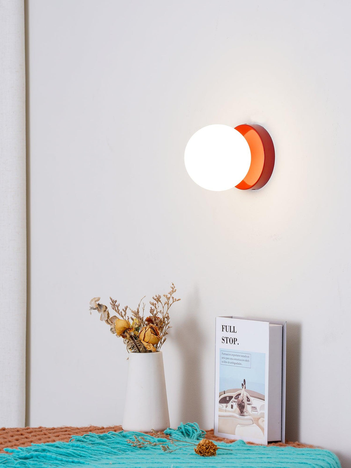 Celarella aplique de pared moderno minimalista de vidrio