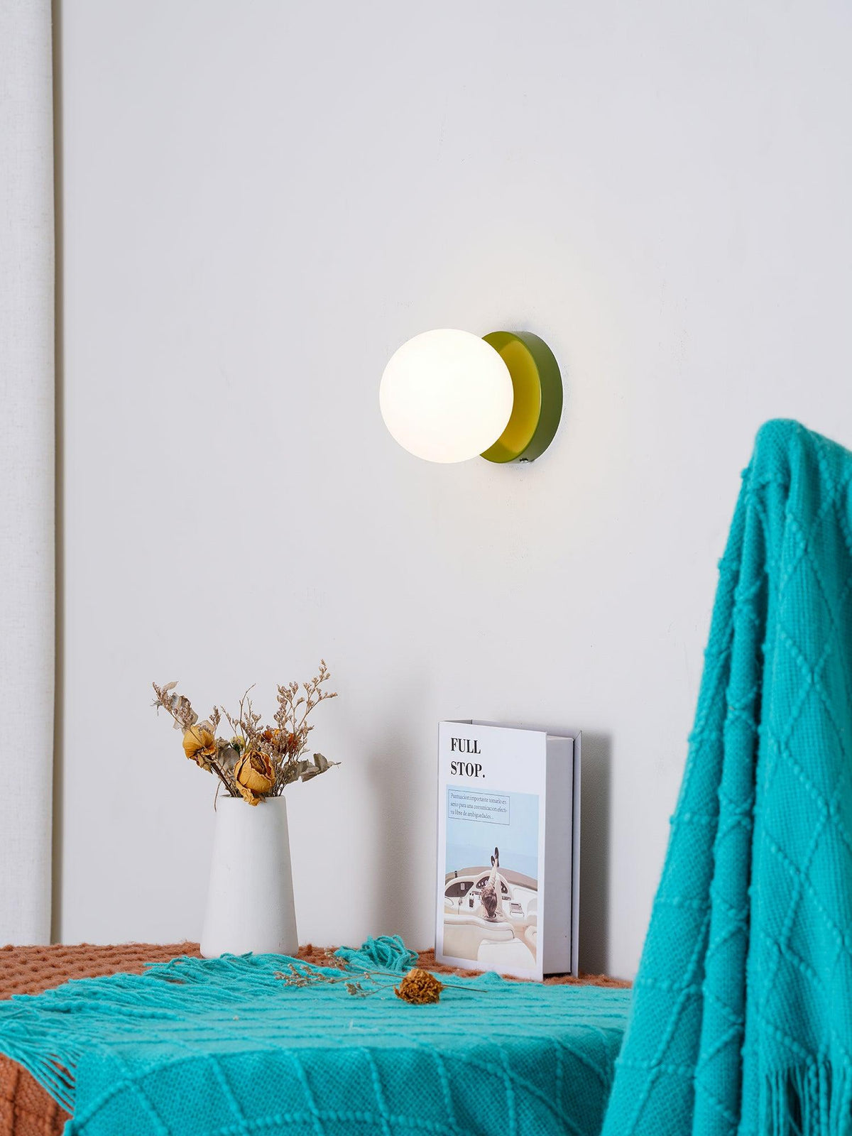 Celarella aplique de pared moderno minimalista de vidrio