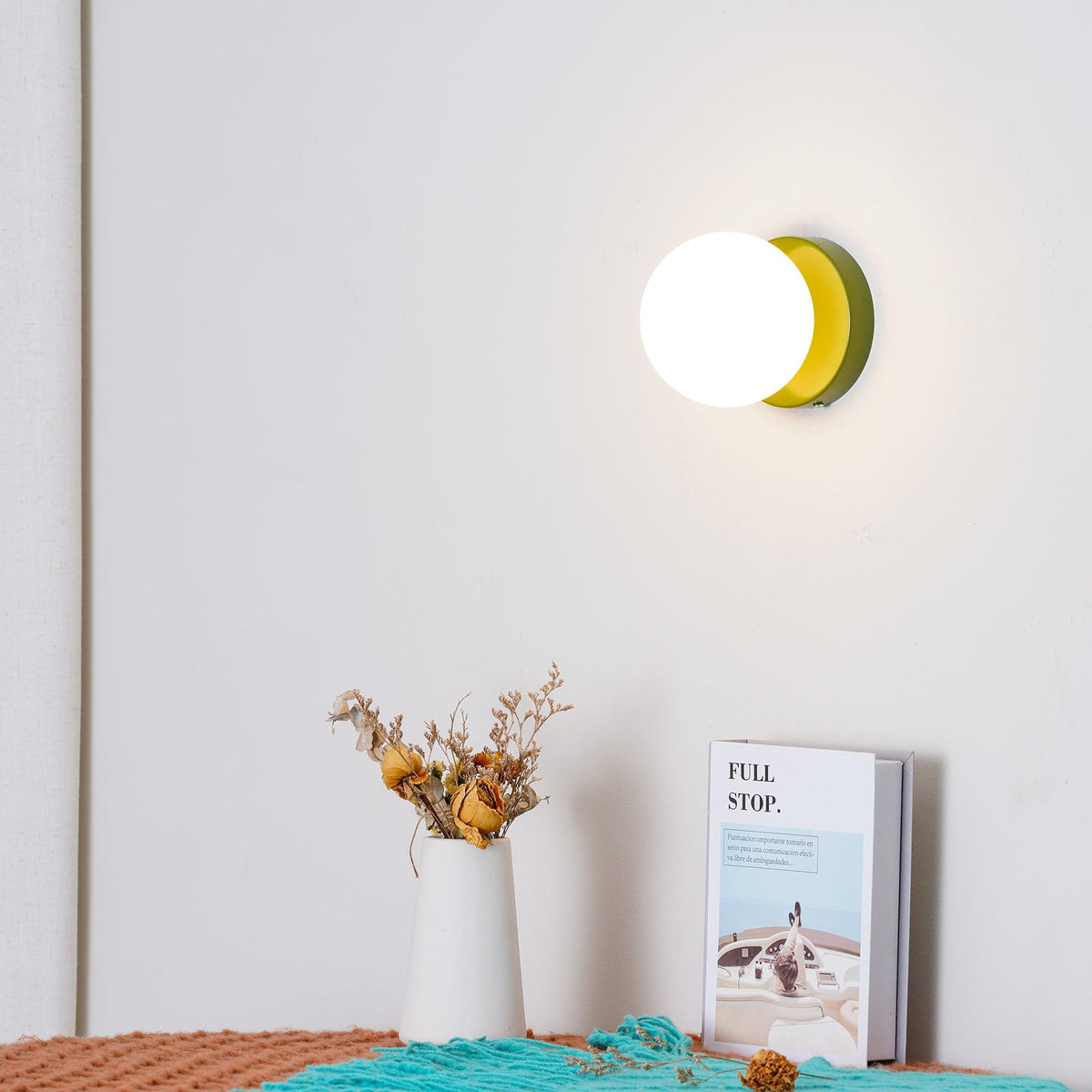 Celarella aplique de pared moderno minimalista de vidrio
