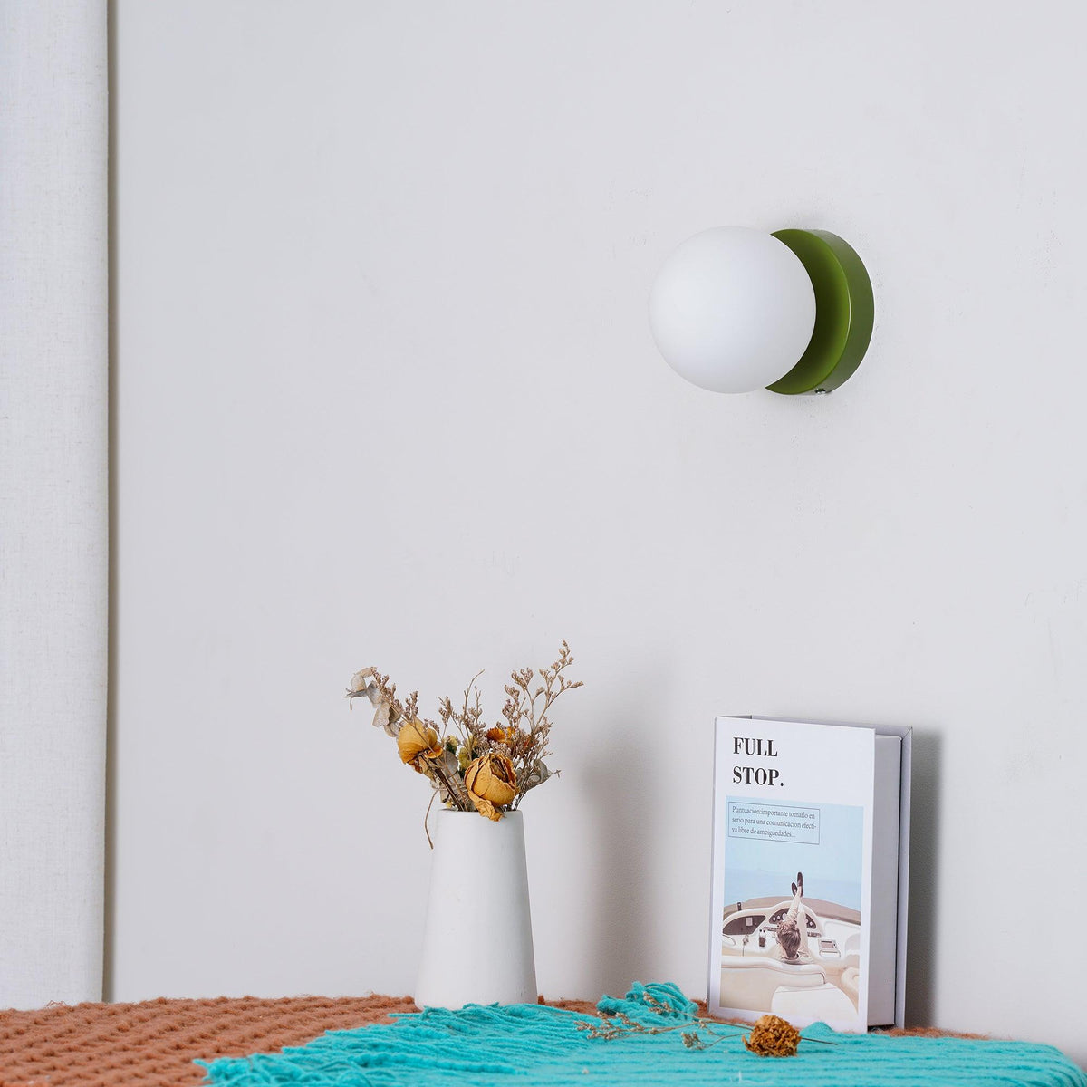 Celarella aplique de pared moderno minimalista de vidrio