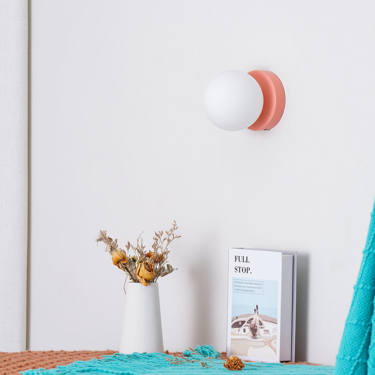 Celarella aplique de pared moderno minimalista de vidrio
