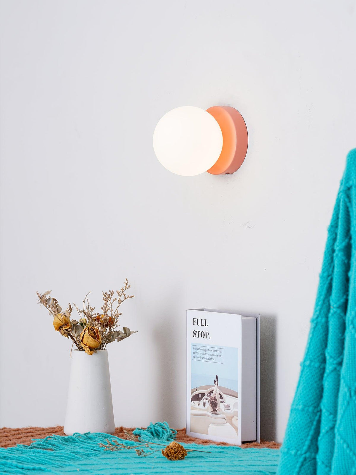Celarella aplique de pared moderno minimalista de vidrio