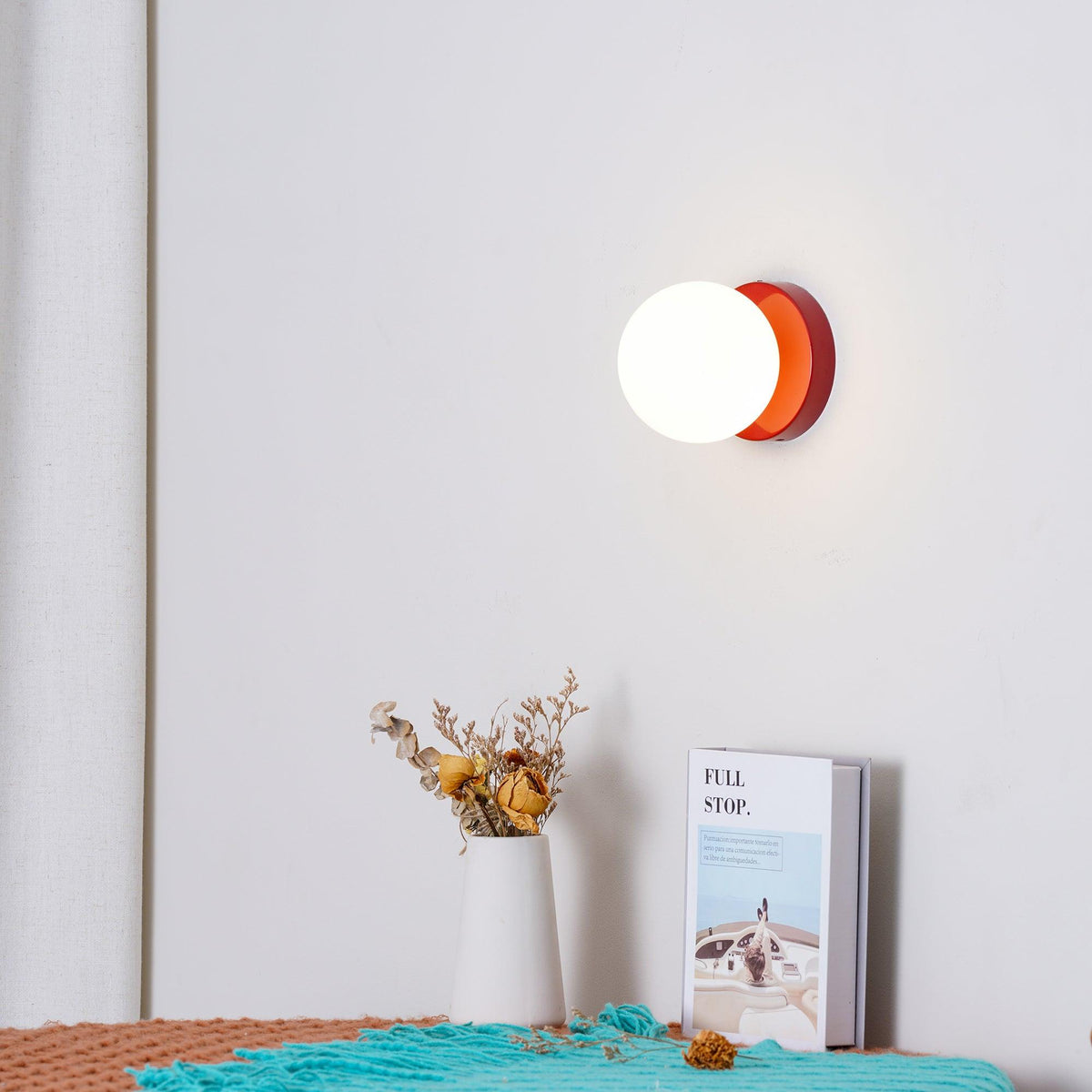 Celarella aplique de pared moderno minimalista de vidrio