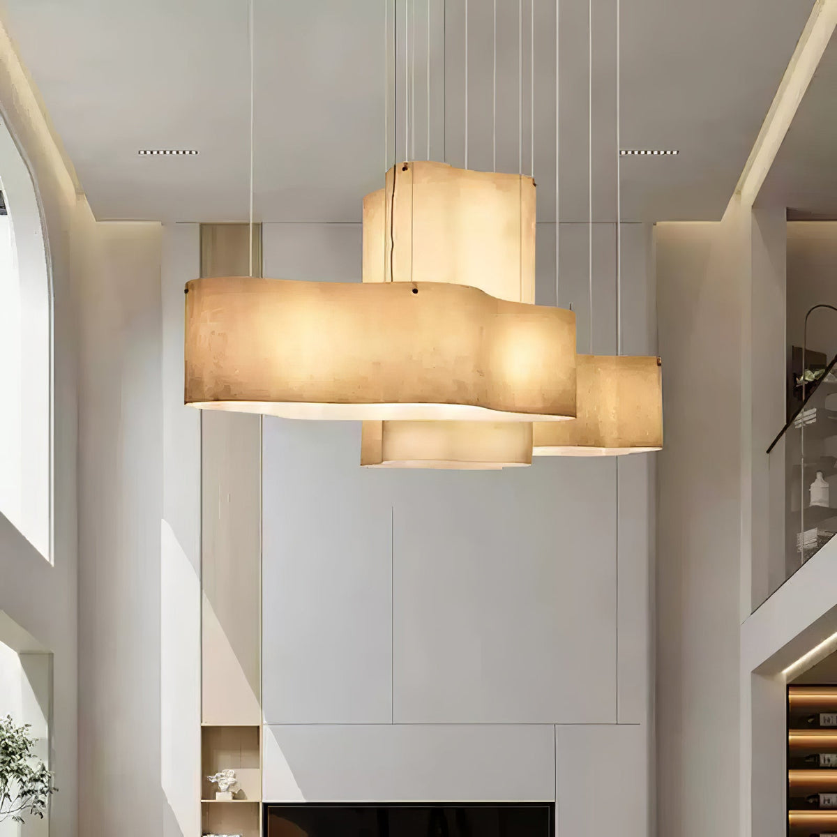 Evelan lámpara colgante Art nube Shape moderna