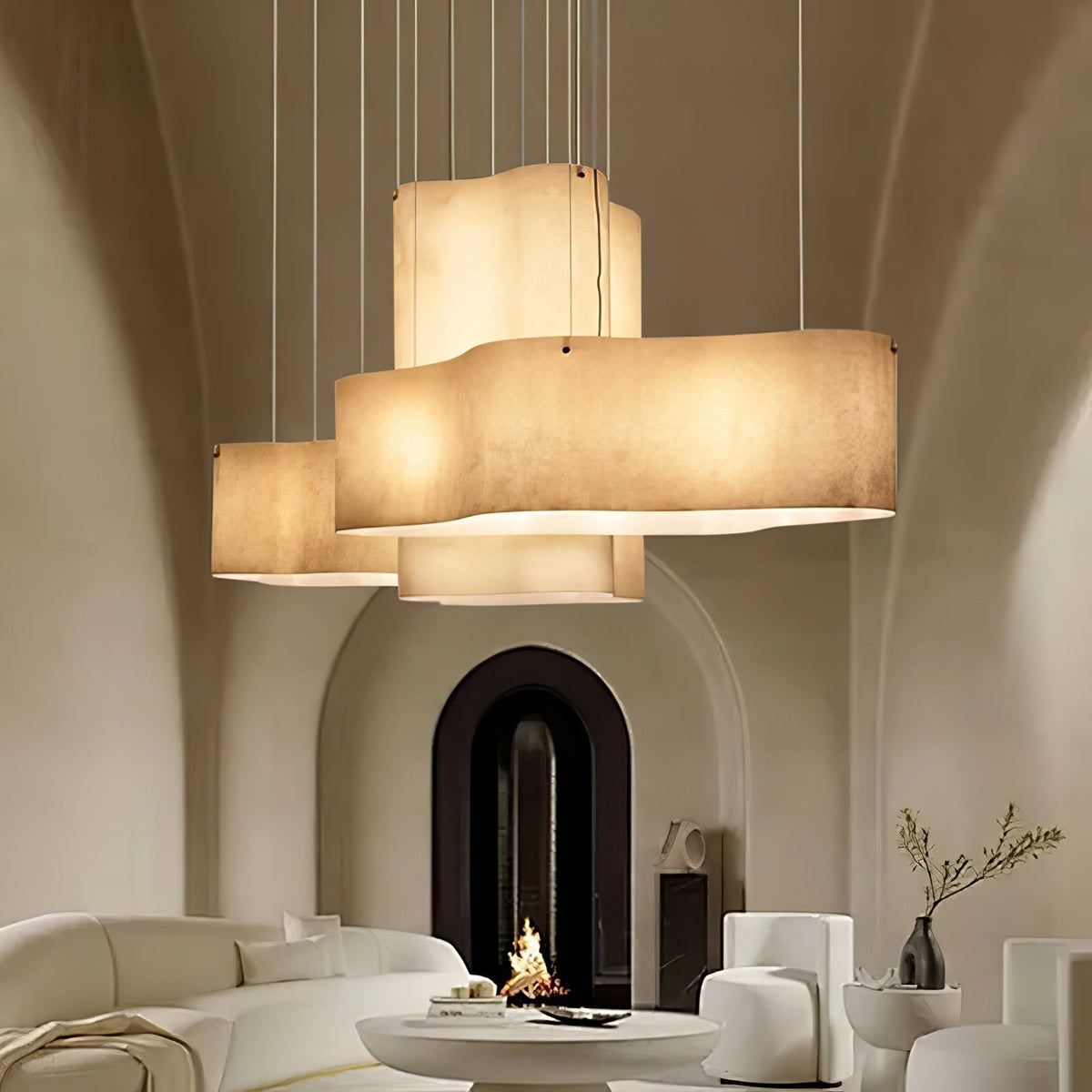 Evelan lámpara colgante Art nube Shape moderna
