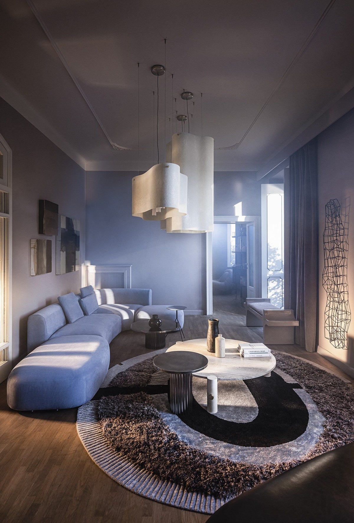 Evelan lámpara colgante Art nube Shape moderna