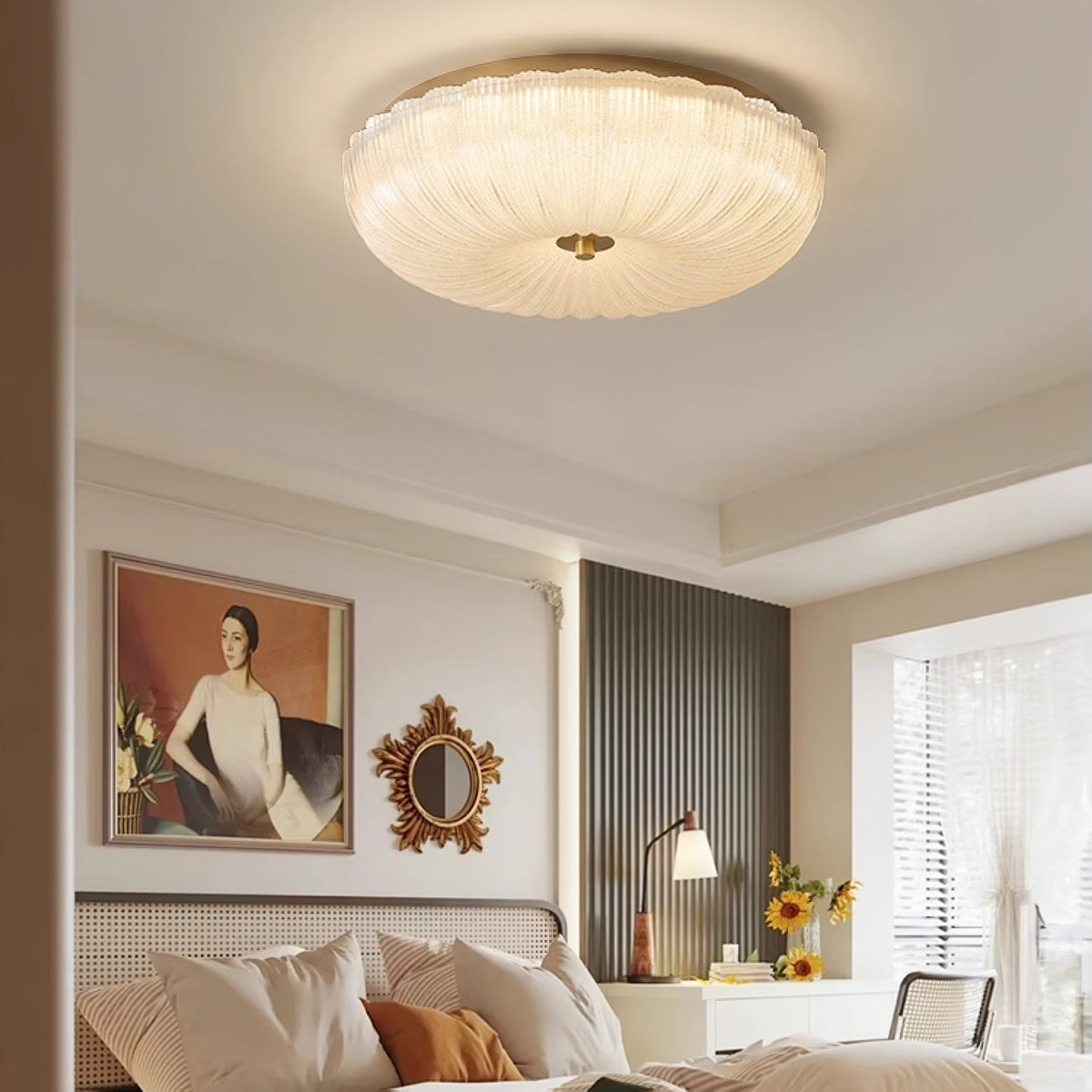 Sirixel aplique de pared elegante de vidrio