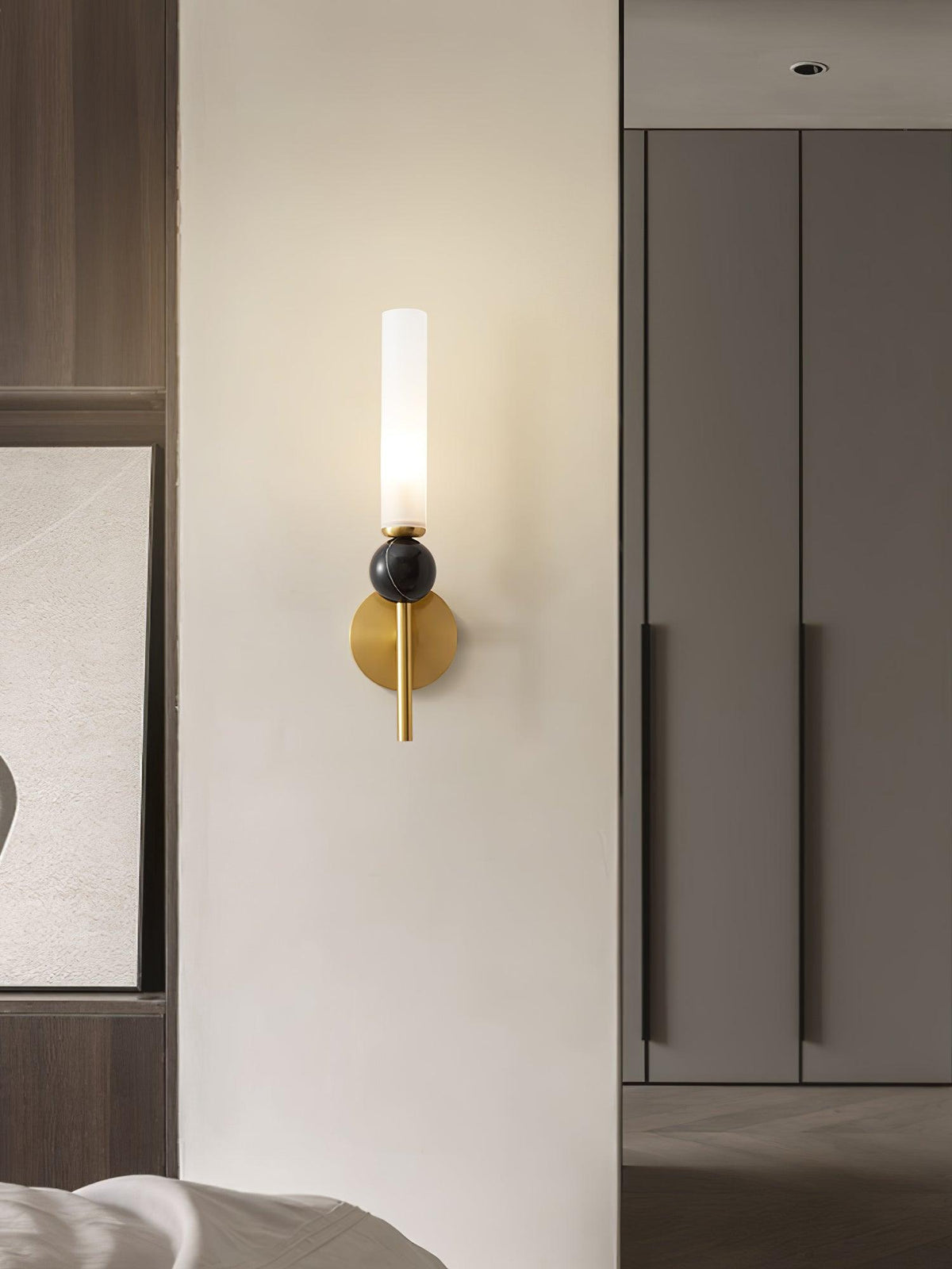 Dulane aplique de pared moderno minimalista vertical de mármol