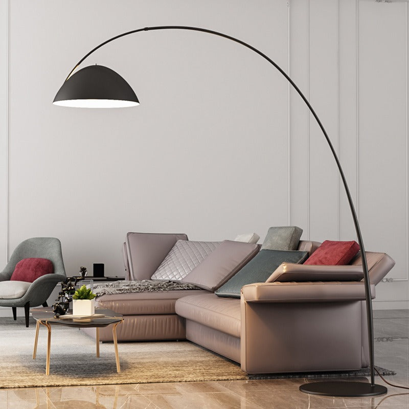 Mira Moderna Minimalista Metal Lámpara de Pie Negra