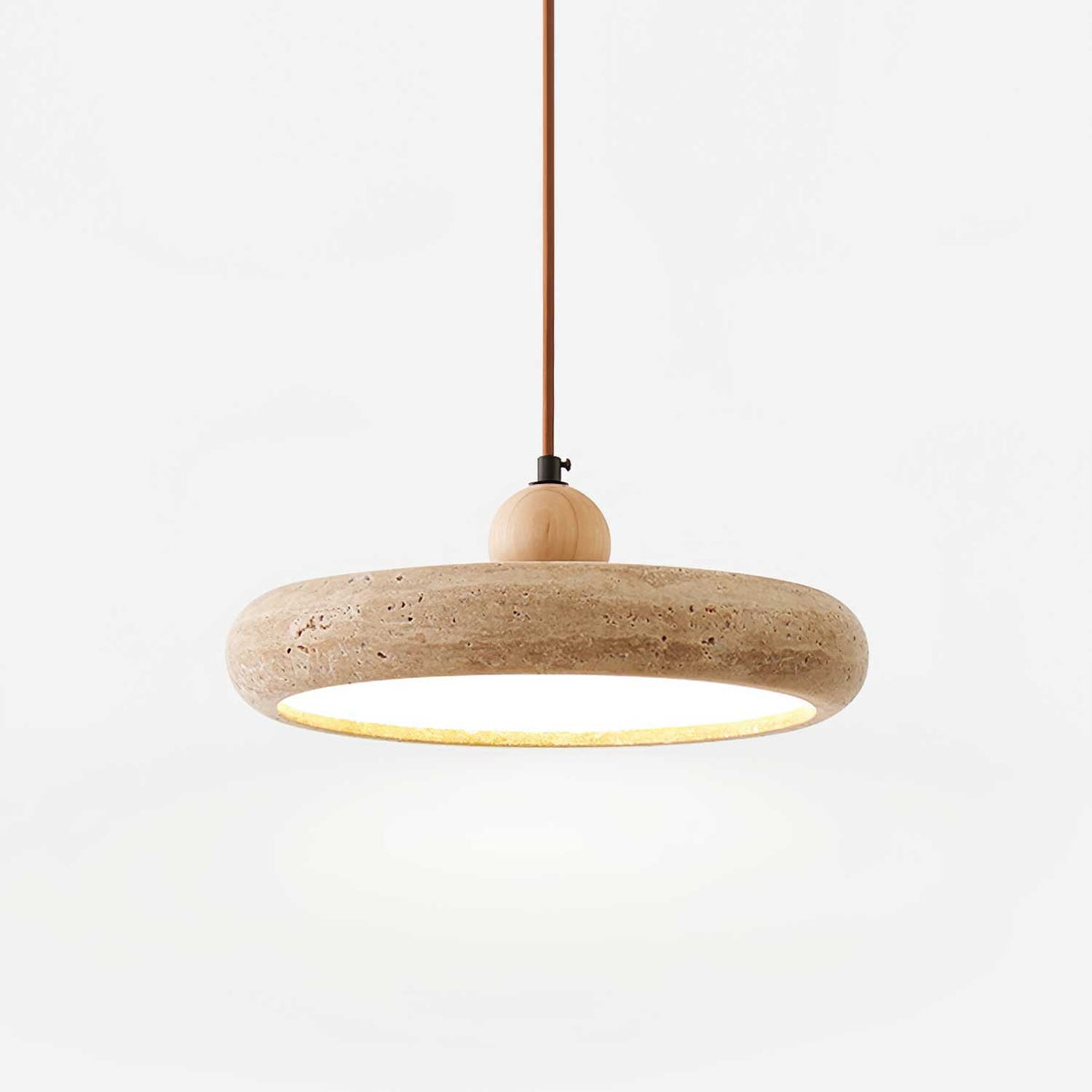 Noraraine lámpara colgante minimalista de travertino