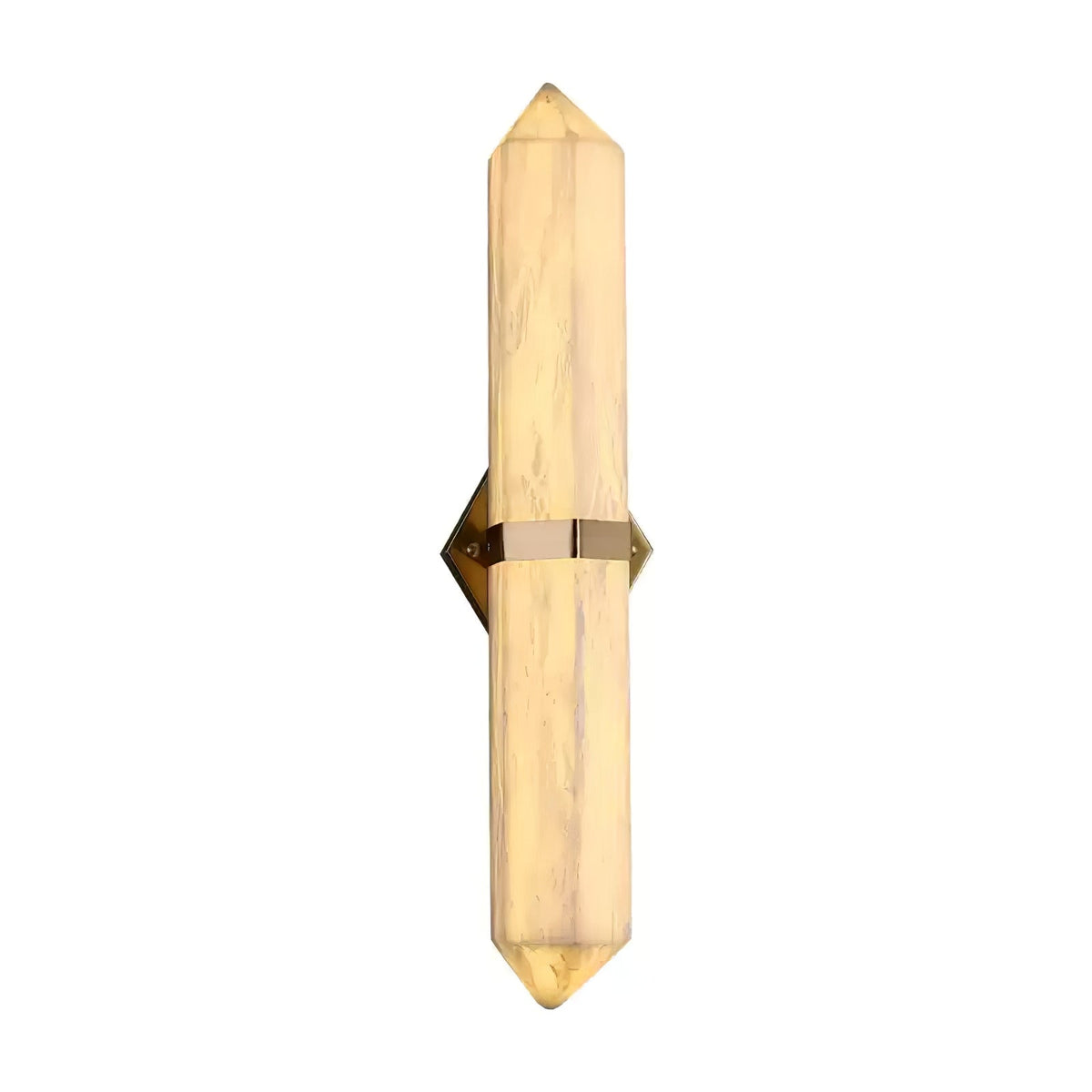 Albiaya aplique de pared de alabastro con latón para dormitorio