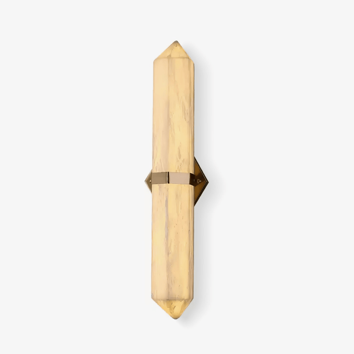 Albiaya aplique de pared de alabastro con latón para dormitorio
