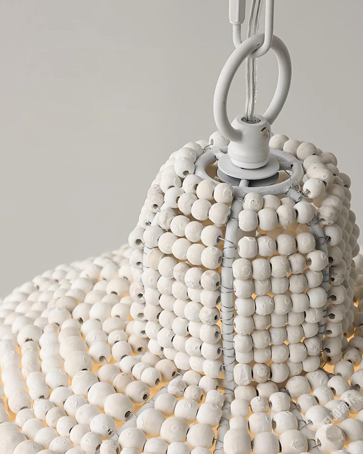 Beadora lámpara colgante contemporánea con perlas