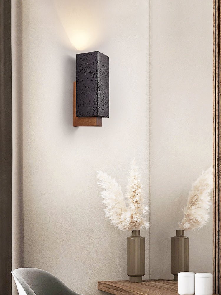 Viraanira aplique de pared de brillo obsidiana