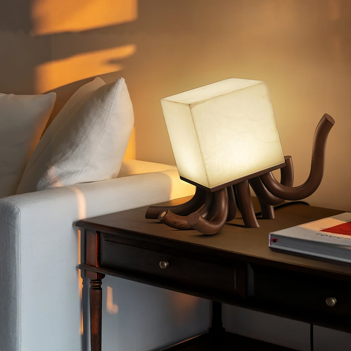 Dravk lámpara de mesa Tentacle alabastro