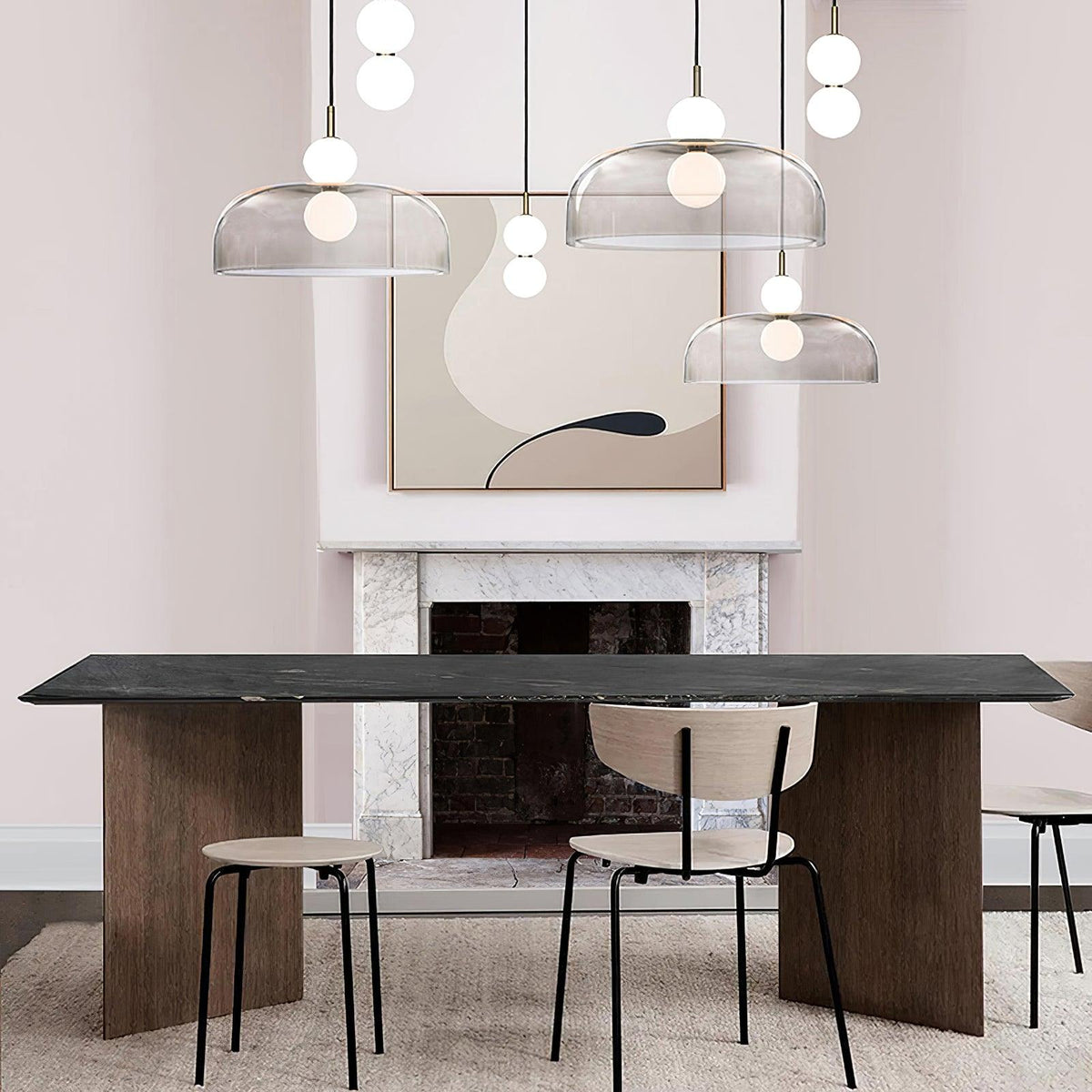 Celelia lámpara colgante moderna minimalista de vidrio