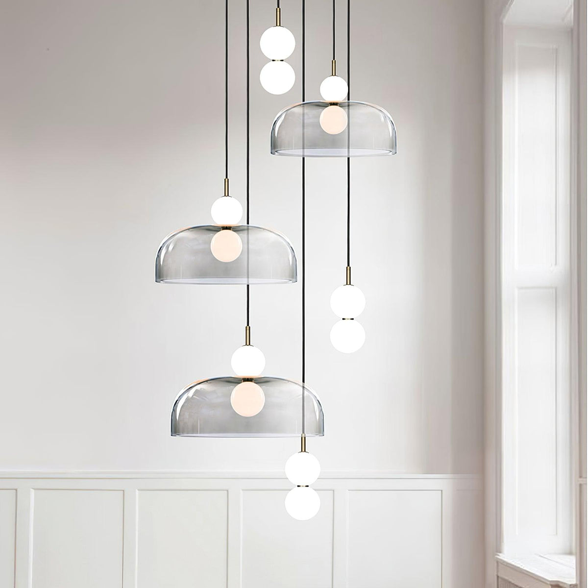 Celelia lámpara colgante moderna minimalista de vidrio