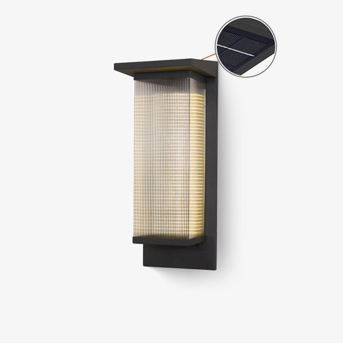 Corvian Dependable Única Caja Solar aplique de pared de Pared