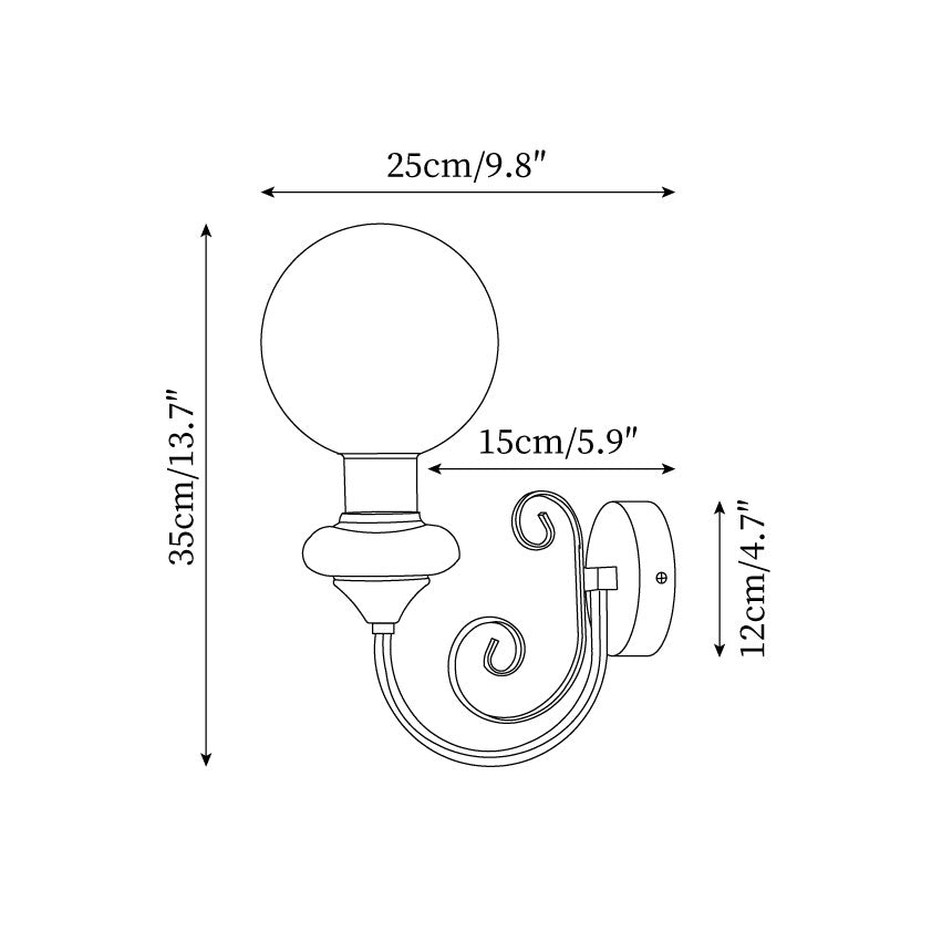 Teriearia aplique de pared