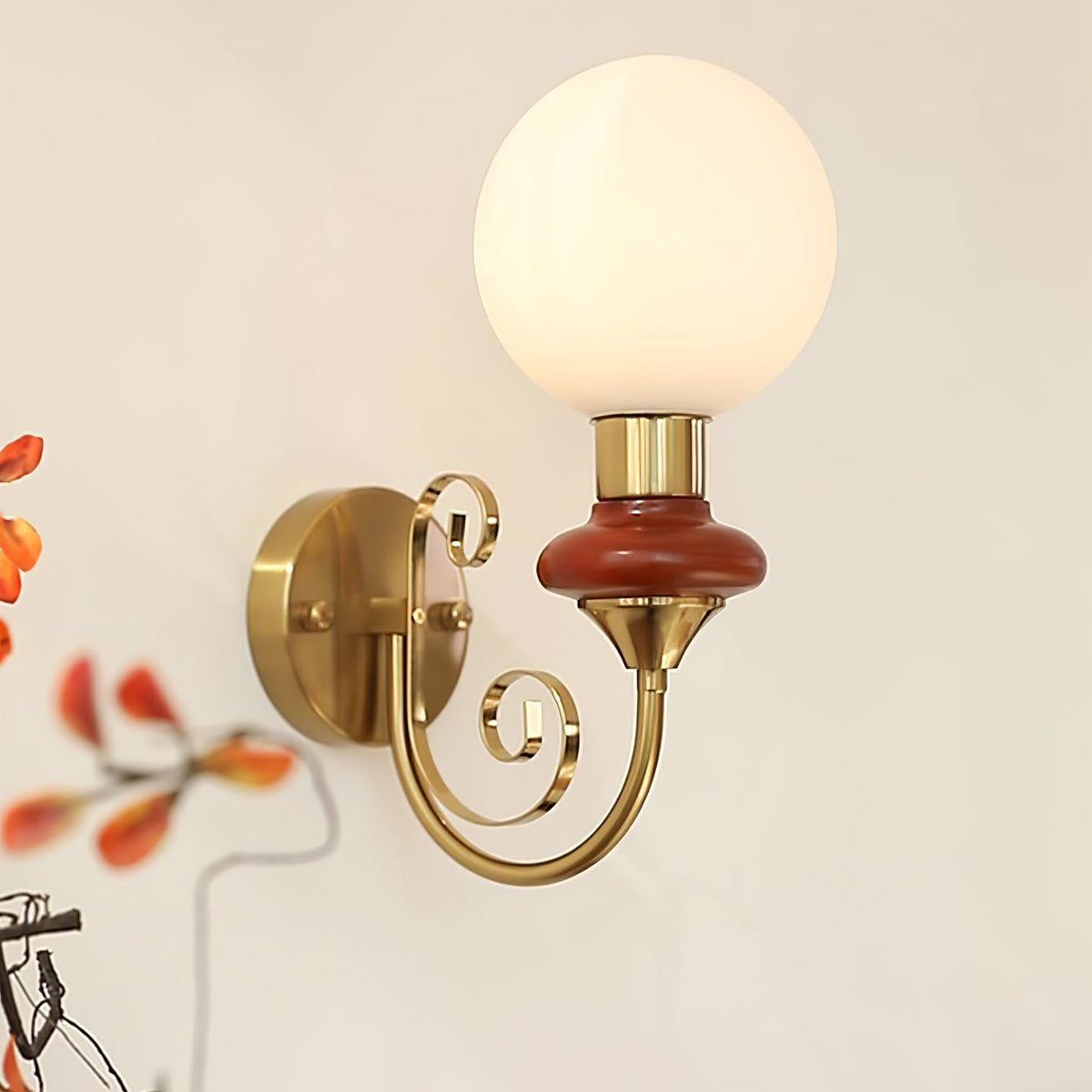 Bela aplique de pared Premium de vidrio nórdico artístico
