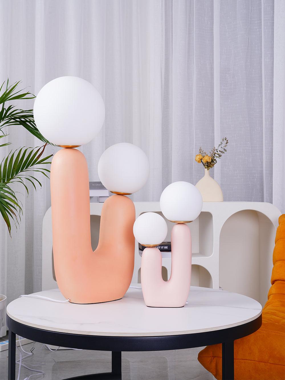 Fenix lámpara de mesa artística de resina