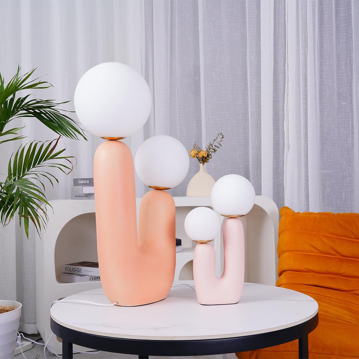 Fenix lámpara de mesa artística de resina