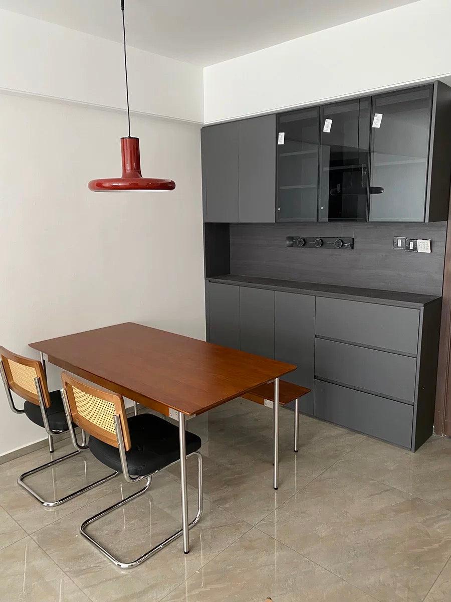 Seloz lámpara colgante de aluminio, cilindro y disco industrial