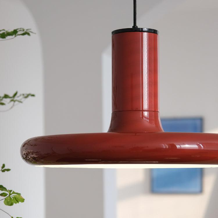 Seloz lámpara colgante de aluminio, cilindro y disco industrial
