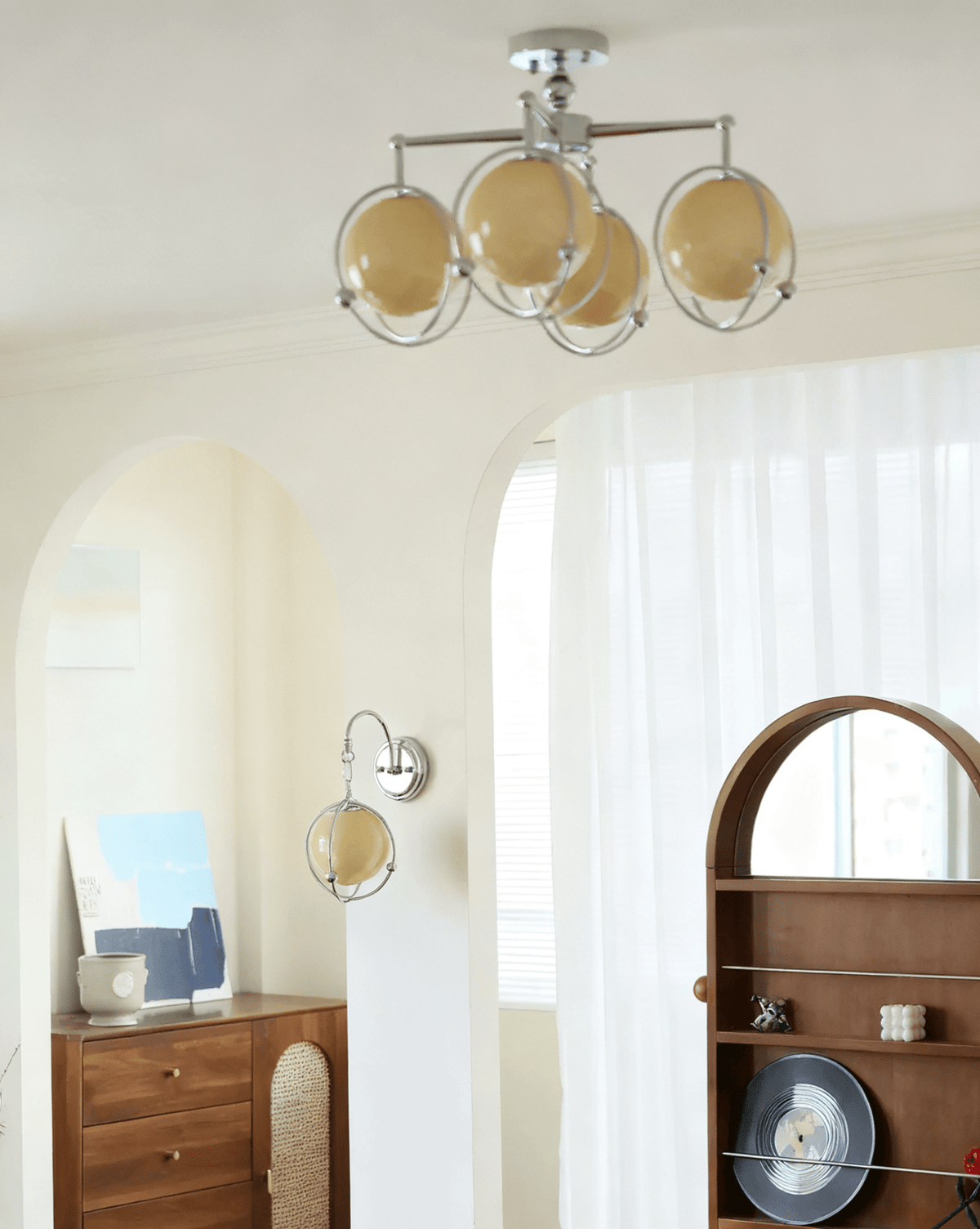 Veliselia aplique de pared Orb Cage