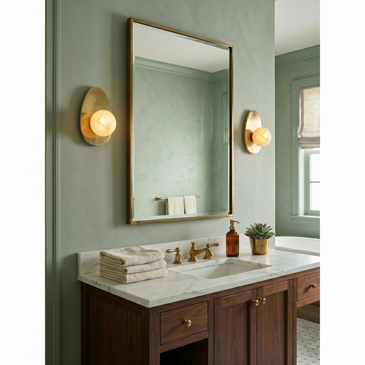 Orlisse aplique de pared alabastro