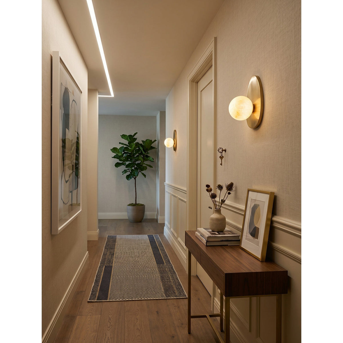 Orlisse aplique de pared alabastro