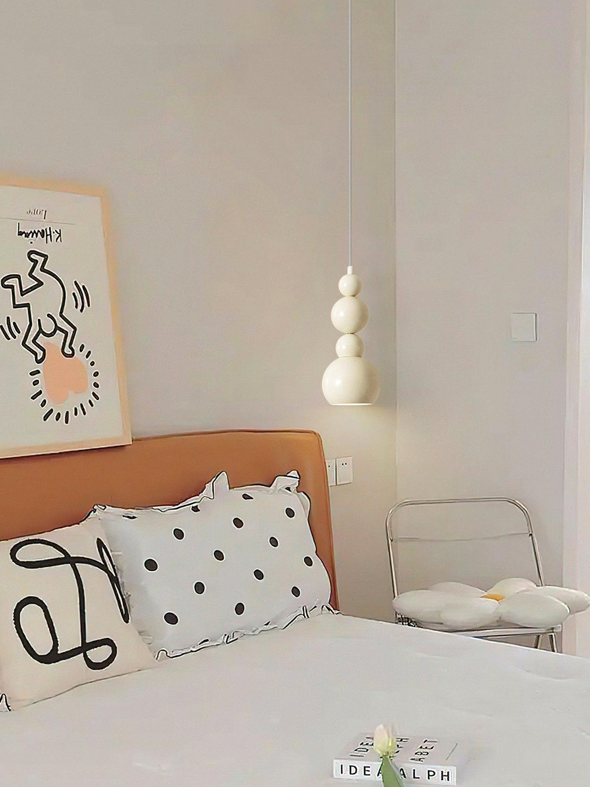 Solena Lámparas Colgantes Beige Artístico