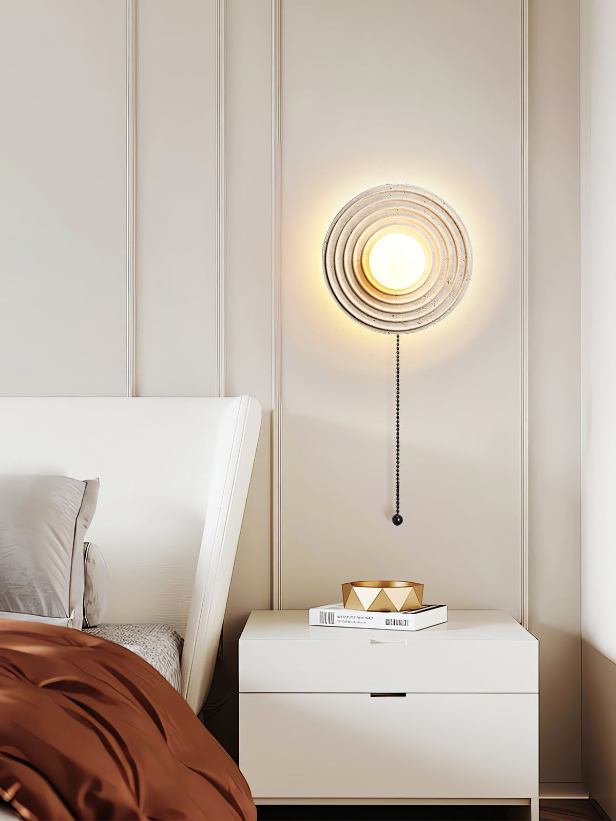 Zelirara aplique de pared con acabado en travertino